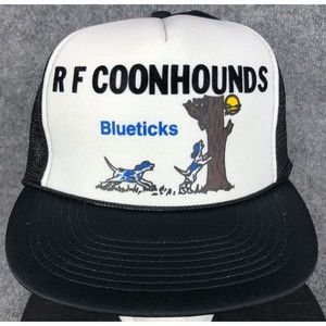 Vintage R F Coonhounds Blueticks Snapback Adjustable Trucker Hat Cap RARE HTF